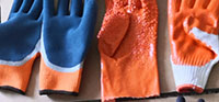11 Cotton Thread Hang Glue Rubberized Gloves
