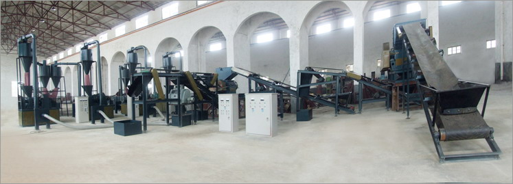 Waste Tyre Recycling Line, Shear Cutting Type
