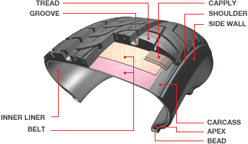 Tyre Structure Diagram